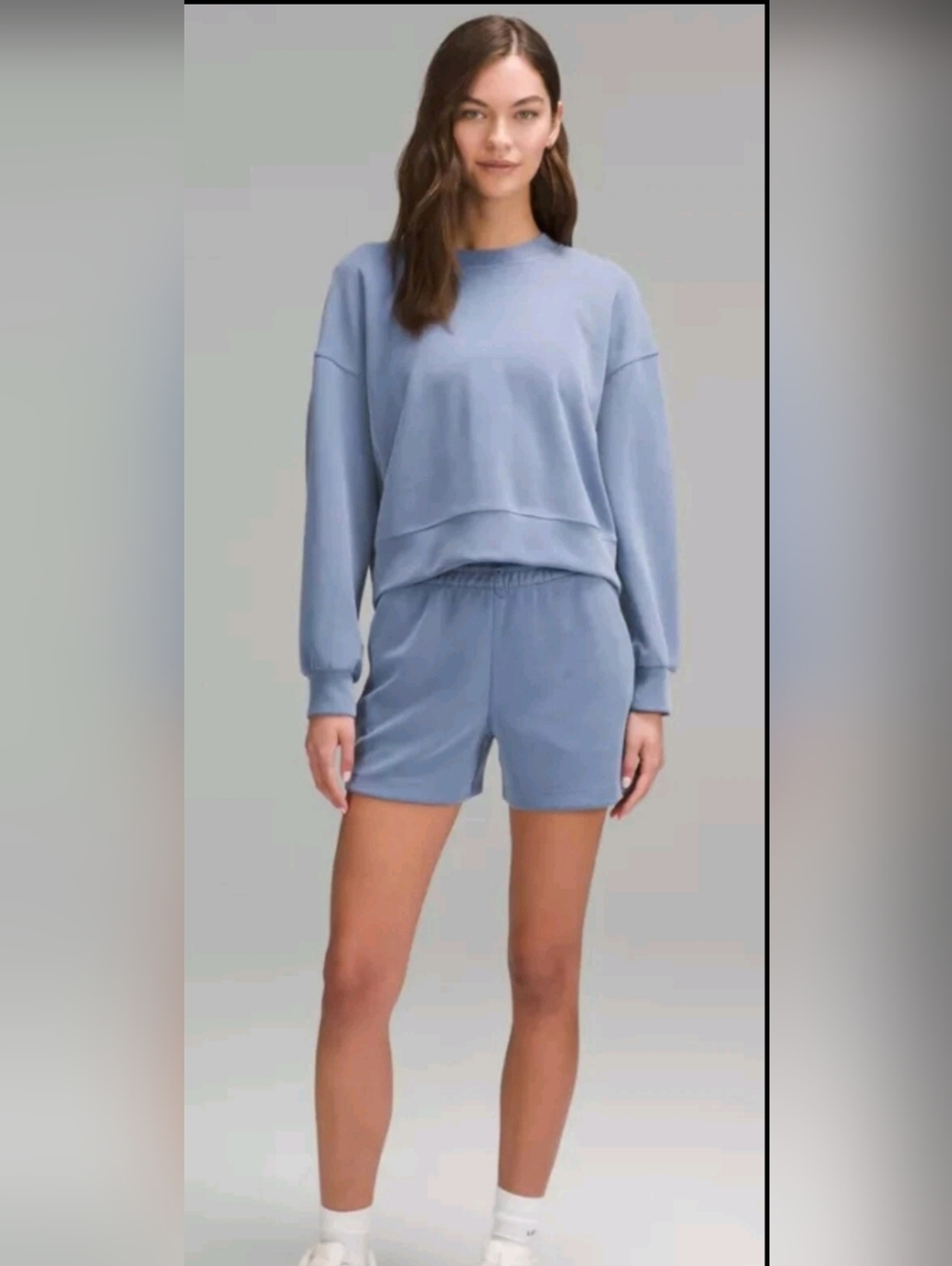 Lululemon FIRE! NWT! Softstreme Perfectly Oversized Cropped Crew. Sz 14. R2S! - Picture 2 of 15